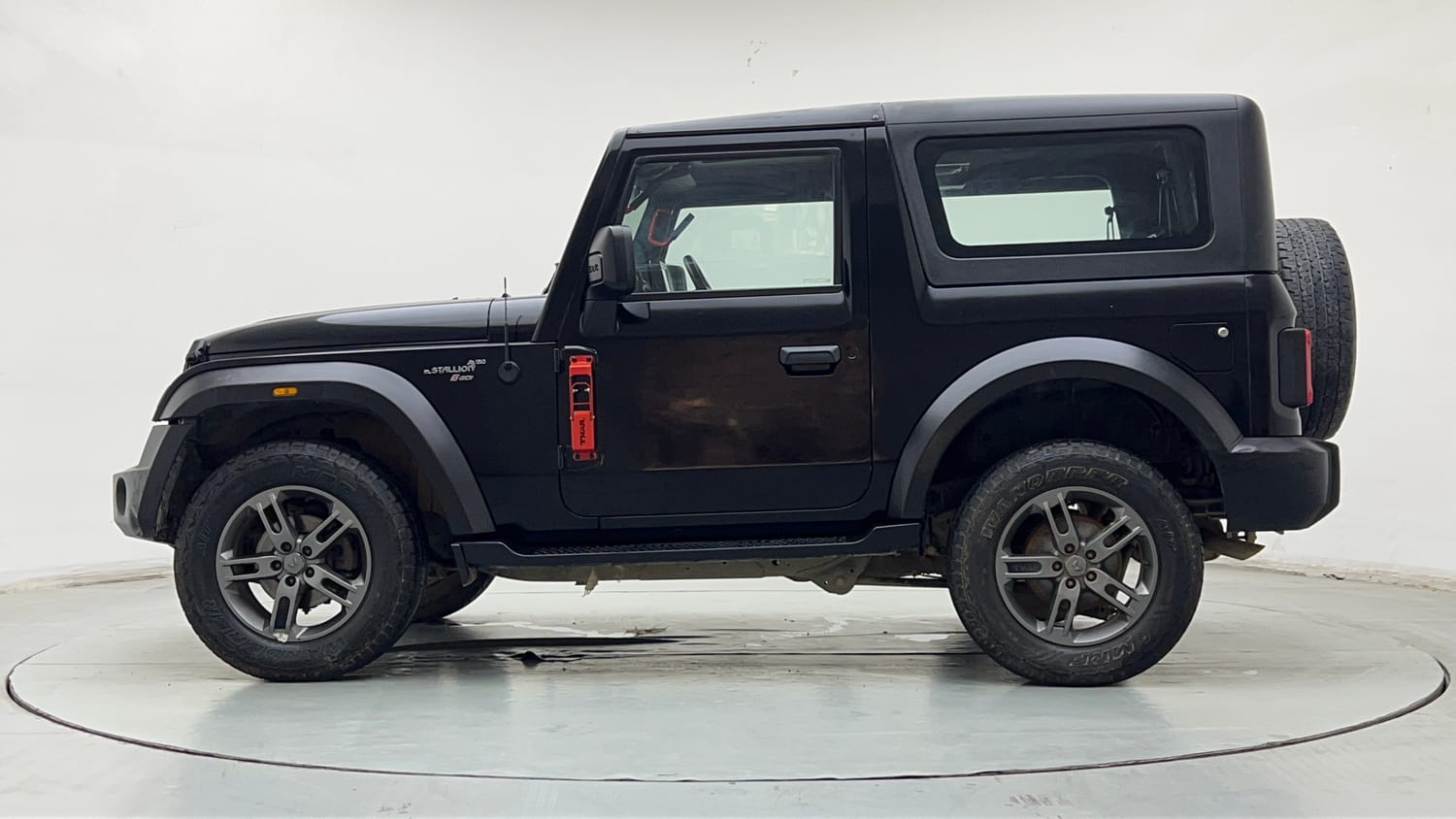 Used 2024 Mahindra Thar LX Hard Top Petrol AT RWD Petrol Automatic exterior LEFT SIDE VIEW