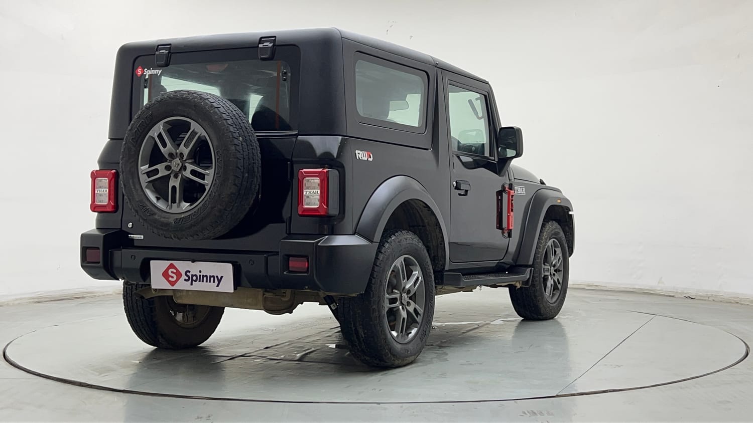 Used 2024 Mahindra Thar LX Hard Top Petrol AT RWD Petrol Automatic exterior RIGHT REAR CORNER VIEW