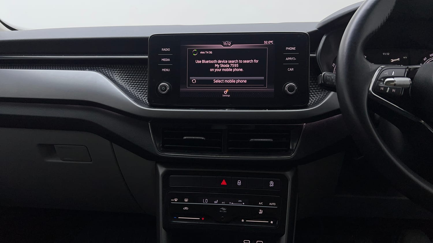 Used 2023 Skoda Kushaq Ambition 1.5L TSI MT Petrol Manual interior MUSIC SYSTEM & AC CONTROL VIEW