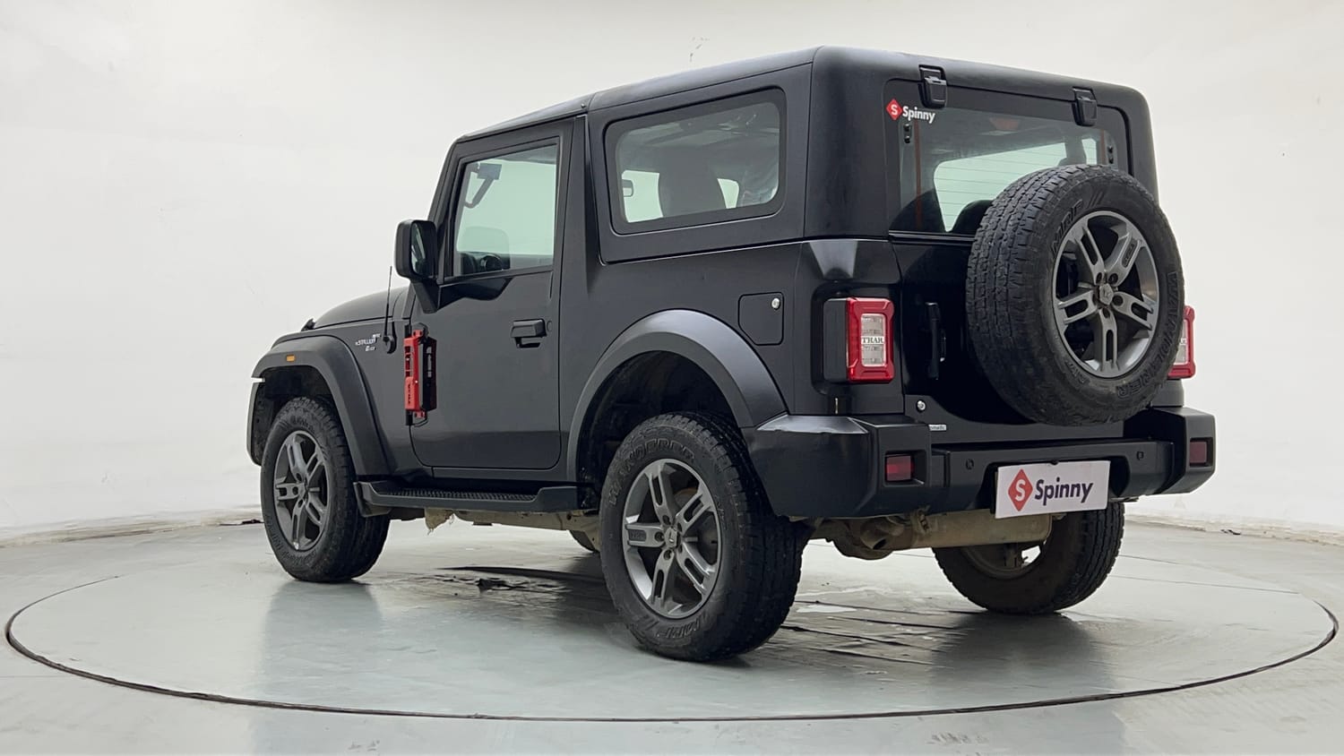 Used 2024 Mahindra Thar LX Hard Top Petrol AT RWD Petrol Automatic exterior LEFT REAR CORNER VIEW
