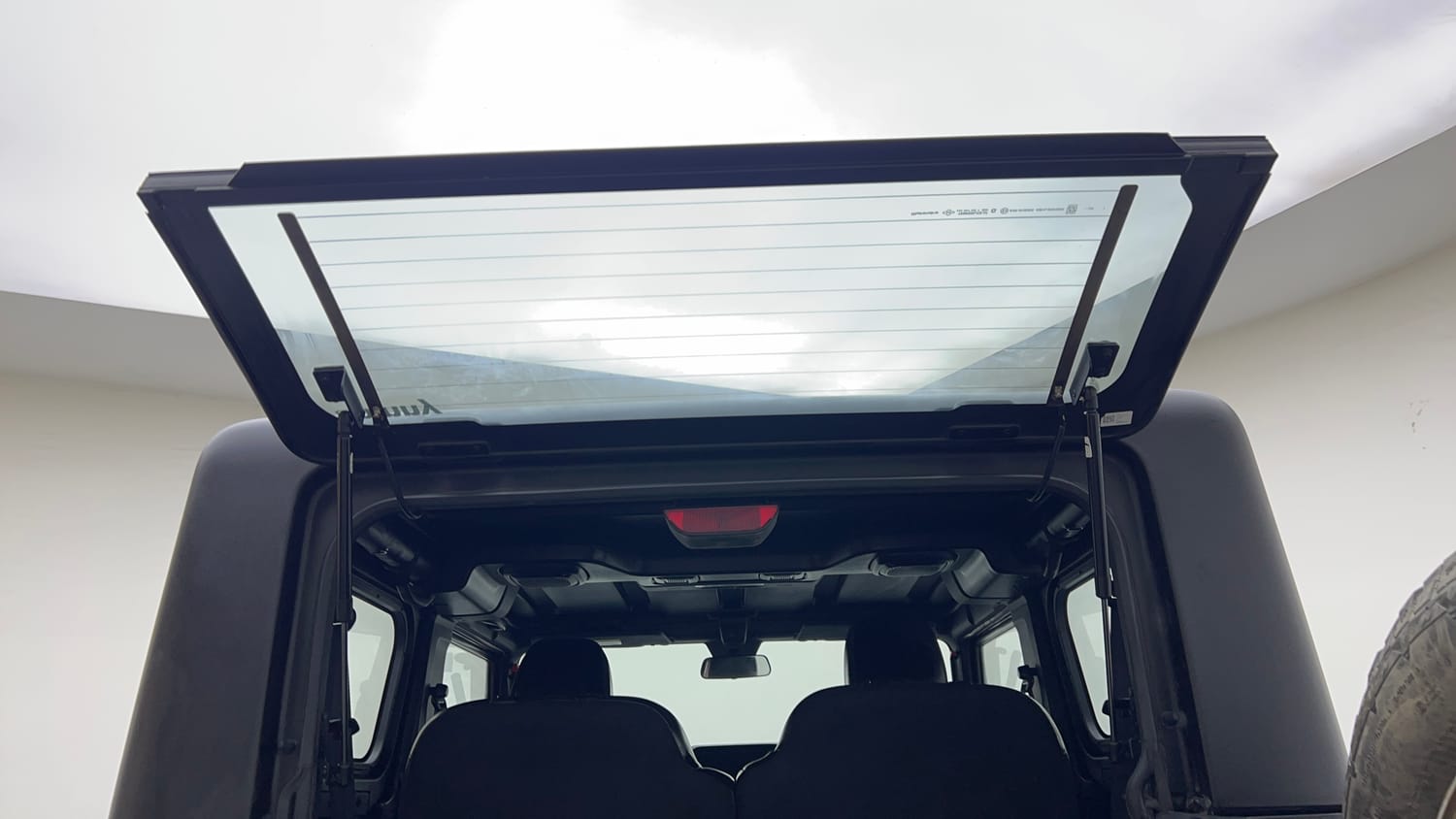 Used 2024 Mahindra Thar LX Hard Top Petrol AT RWD Petrol Automatic interior DICKY DOOR OPEN VIEW