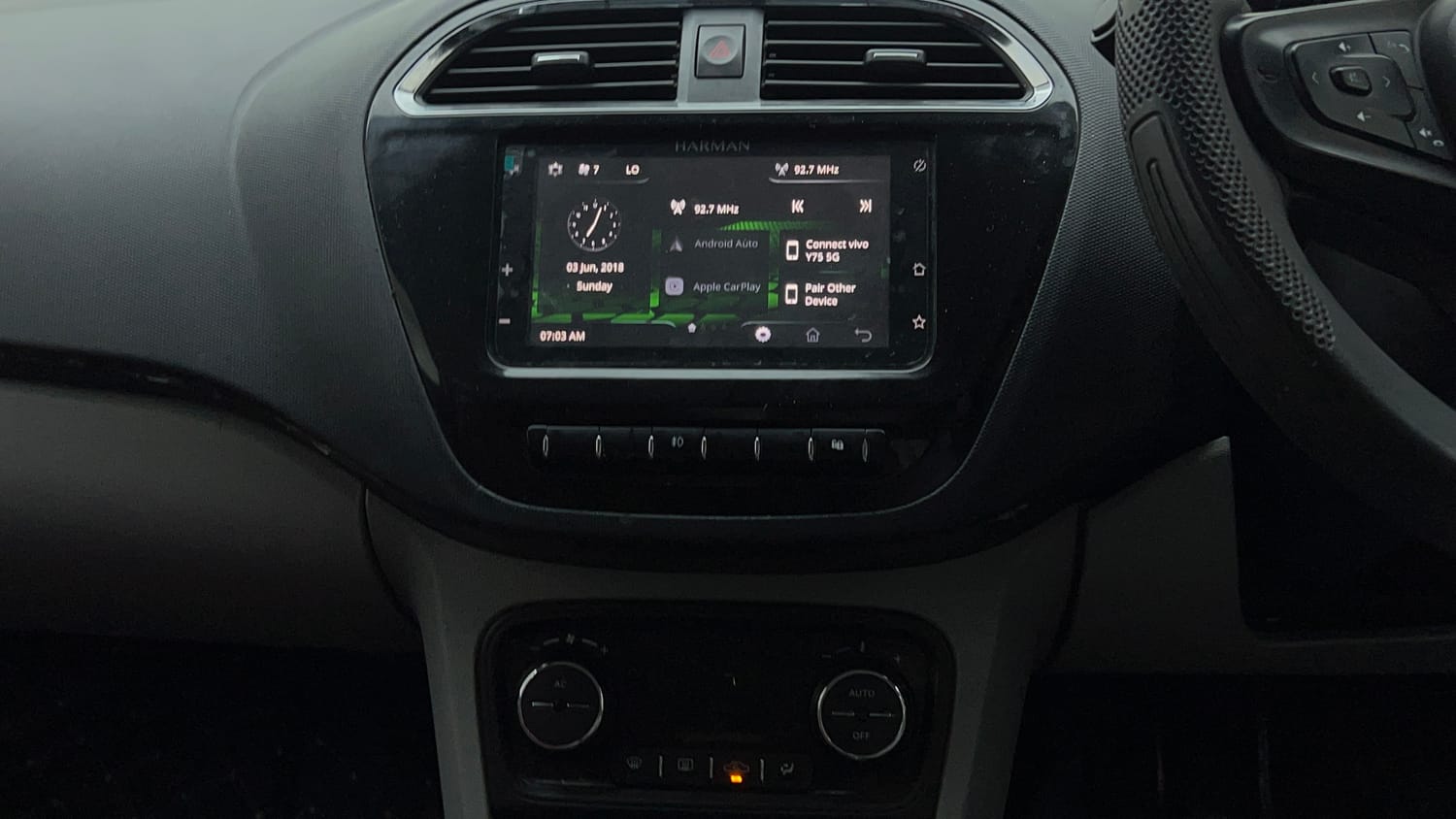 Used 2021 Tata Tiago XZ Plus Petrol Manual interior MUSIC SYSTEM & AC CONTROL VIEW