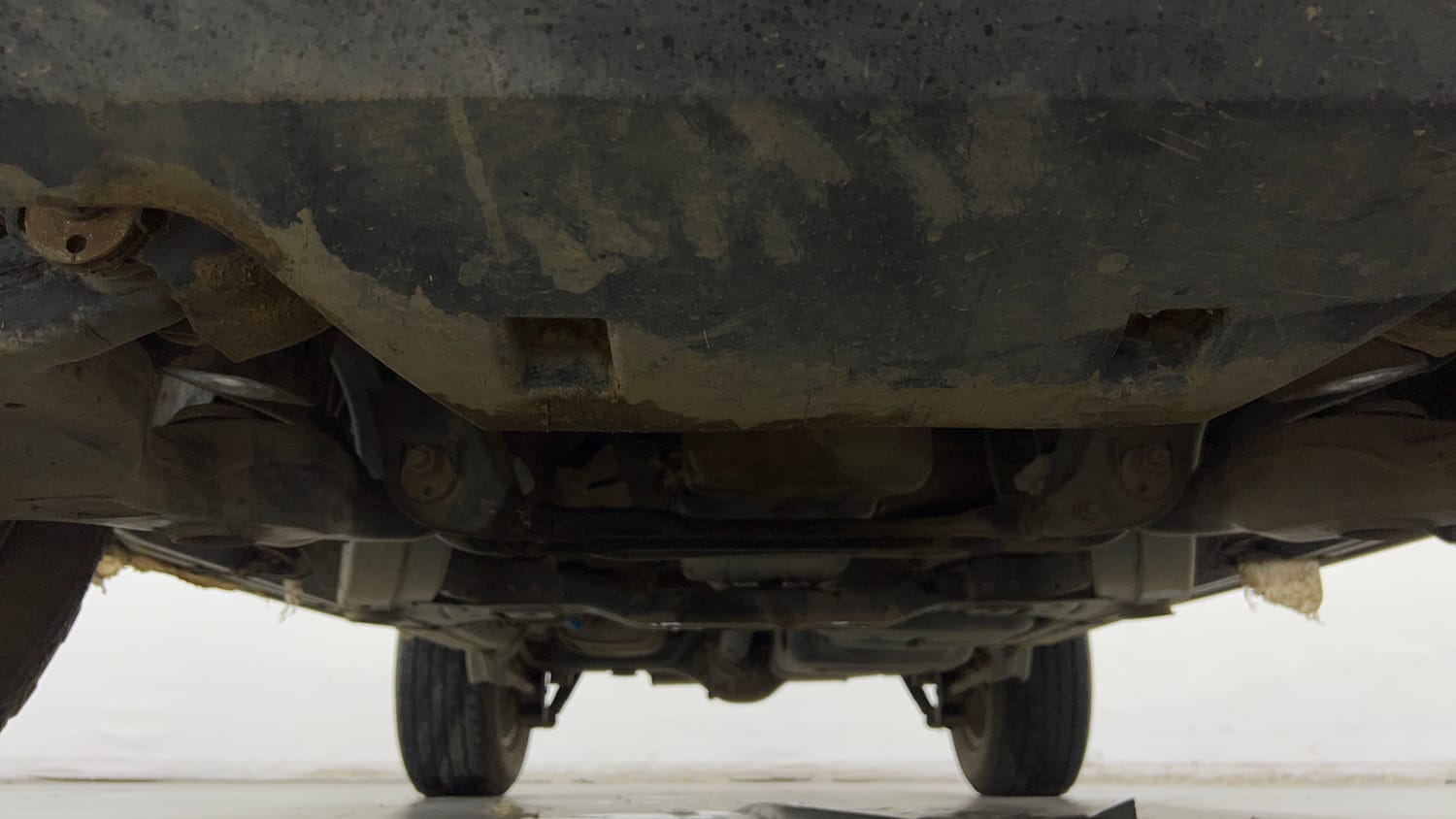 Used 2024 Mahindra Thar LX Hard Top Petrol AT RWD Petrol Automatic extra FRONT LEFT UNDERBODY VIEW