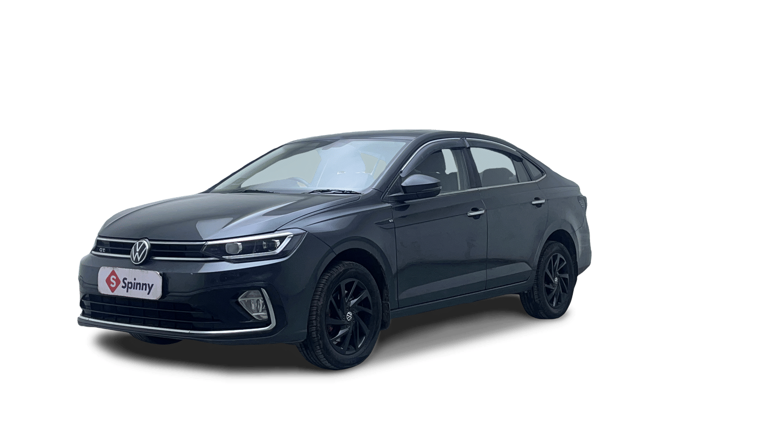 Used 2023 Volkswagen Virtus GT Plus Edge DSG Carbon Steel Grey Matte (Electric Seats) Petrol Automatic Image