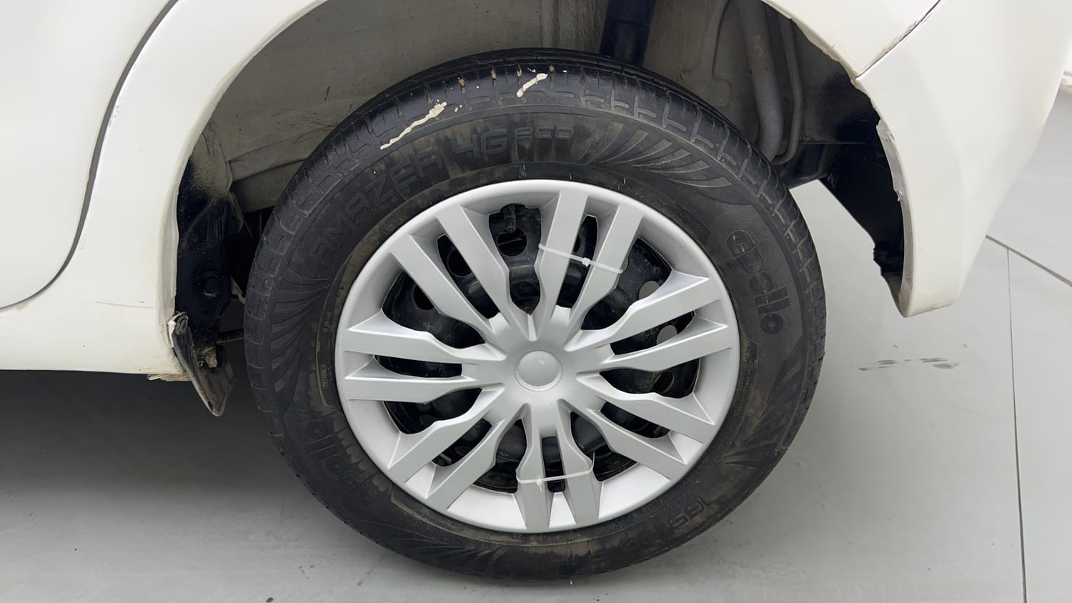 Used 2023 Maruti Suzuki Wagon R VXI 1.0 AGS Petrol Automatic tyres LEFT REAR TYRE RIM VIEW