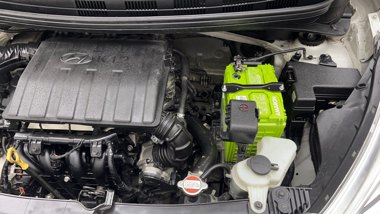 Used 2017 Hyundai Grand i10 Sportz 1.2 Kappa VTVT Petrol Manual engine ENGINE LEFT SIDE VIEW