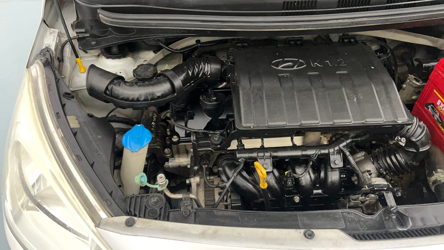 Used 2015 Hyundai Grand i10 Magna 1.2 Kappa VTVT Petrol Manual engine ENGINE RIGHT SIDE VIEW