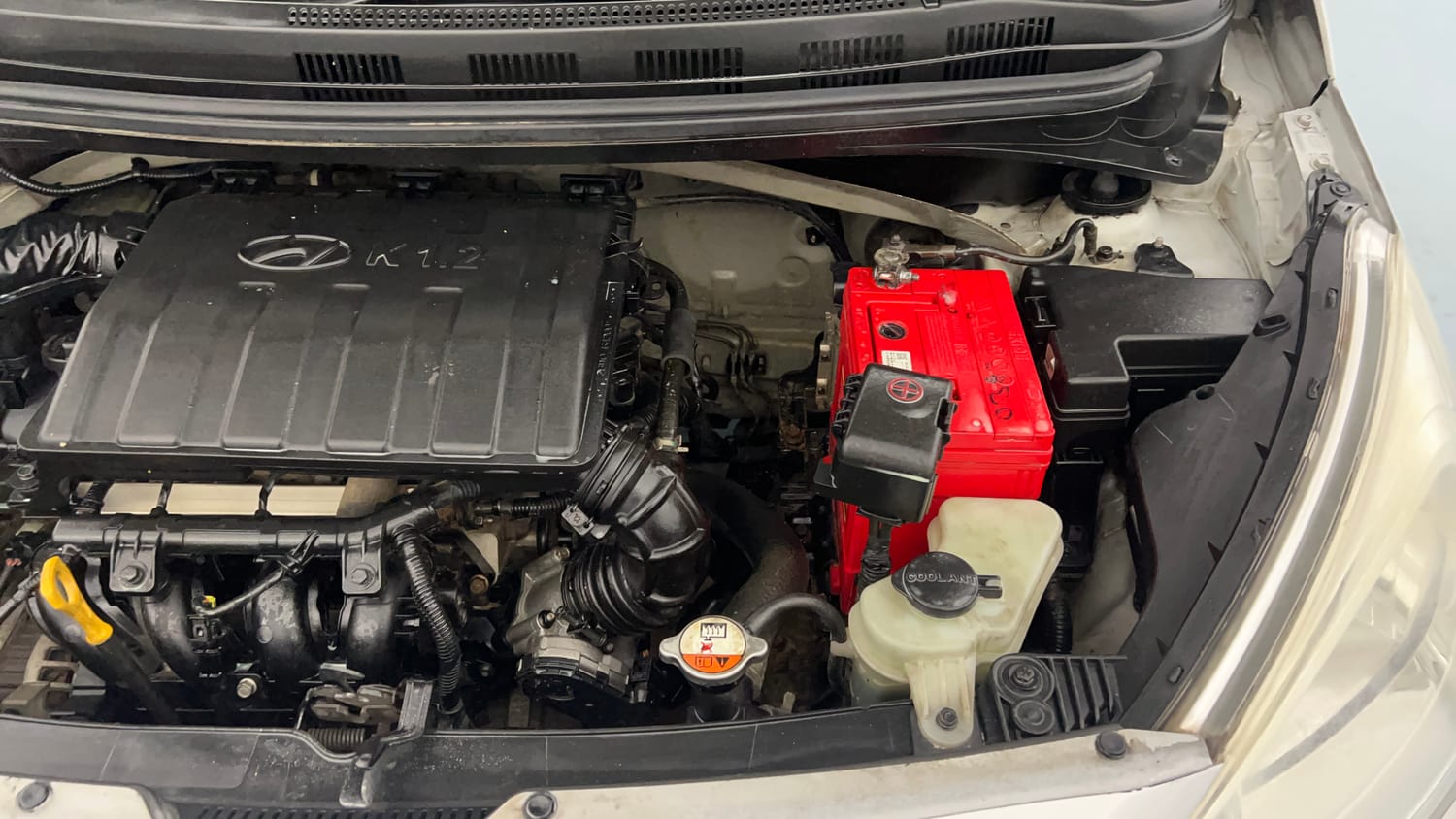 Used 2015 Hyundai Grand i10 Magna 1.2 Kappa VTVT Petrol Manual engine ENGINE LEFT SIDE VIEW