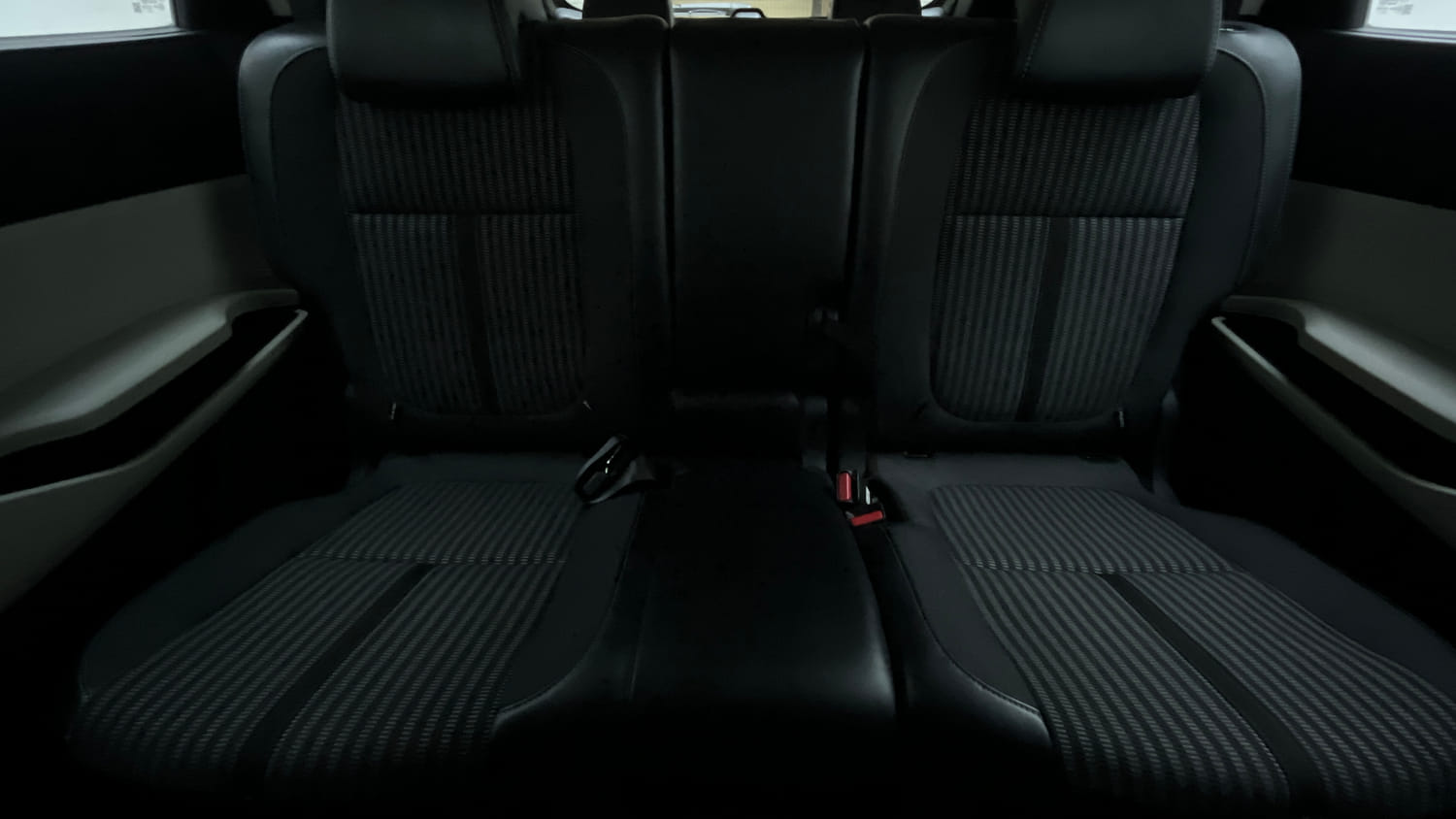 Used 2022 Kia Carens Prestige Plus 1.5 Diesel MT 7 STR Diesel Manual interior REAR SEAT CONDITION VIEW