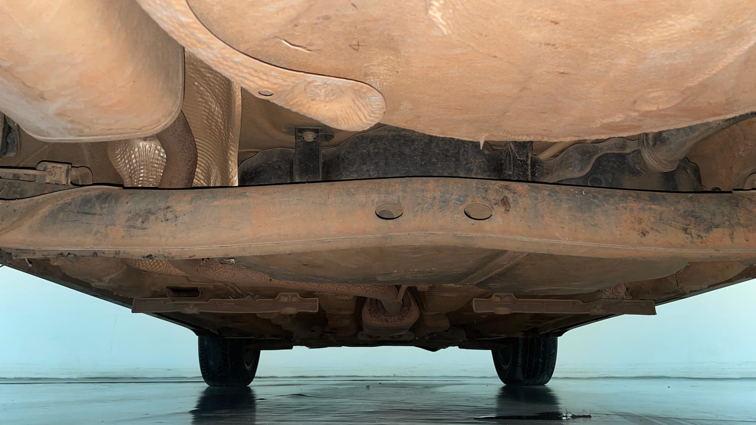Used 2024 Skoda Kushaq Style 1.0L TSI AT Petrol Automatic extra REAR UNDERBODY VIEW (TAKEN FROM REAR)