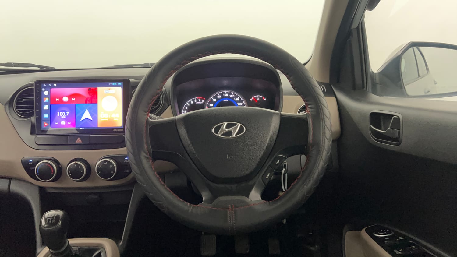 Used 2015 Hyundai Grand i10 Magna 1.2 Kappa VTVT Petrol Manual interior STEERING VIEW
