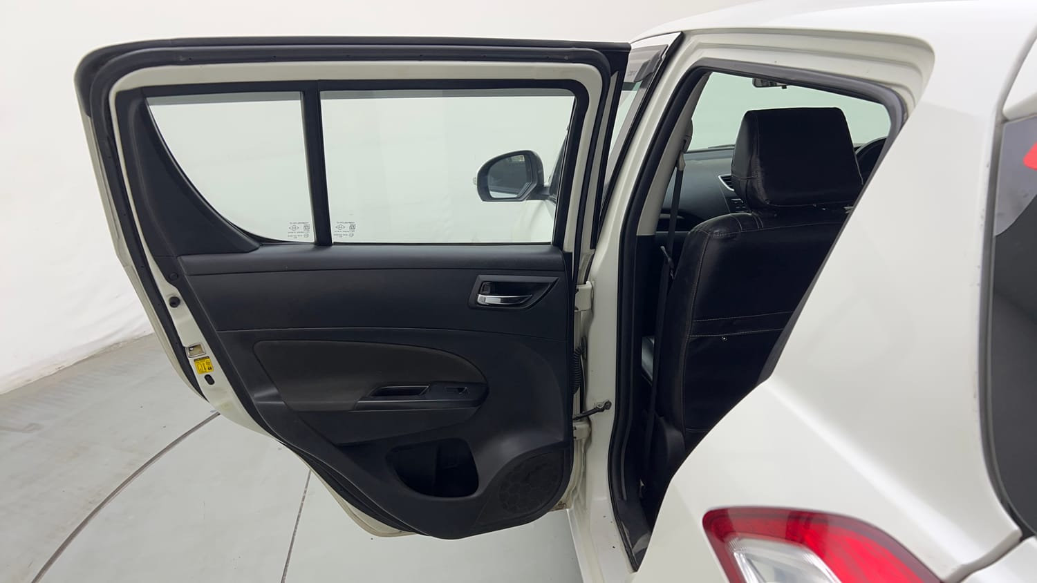 Used 2015 Maruti Suzuki Swift ZXi Petrol Manual interior LEFT REAR DOOR OPEN VIEW