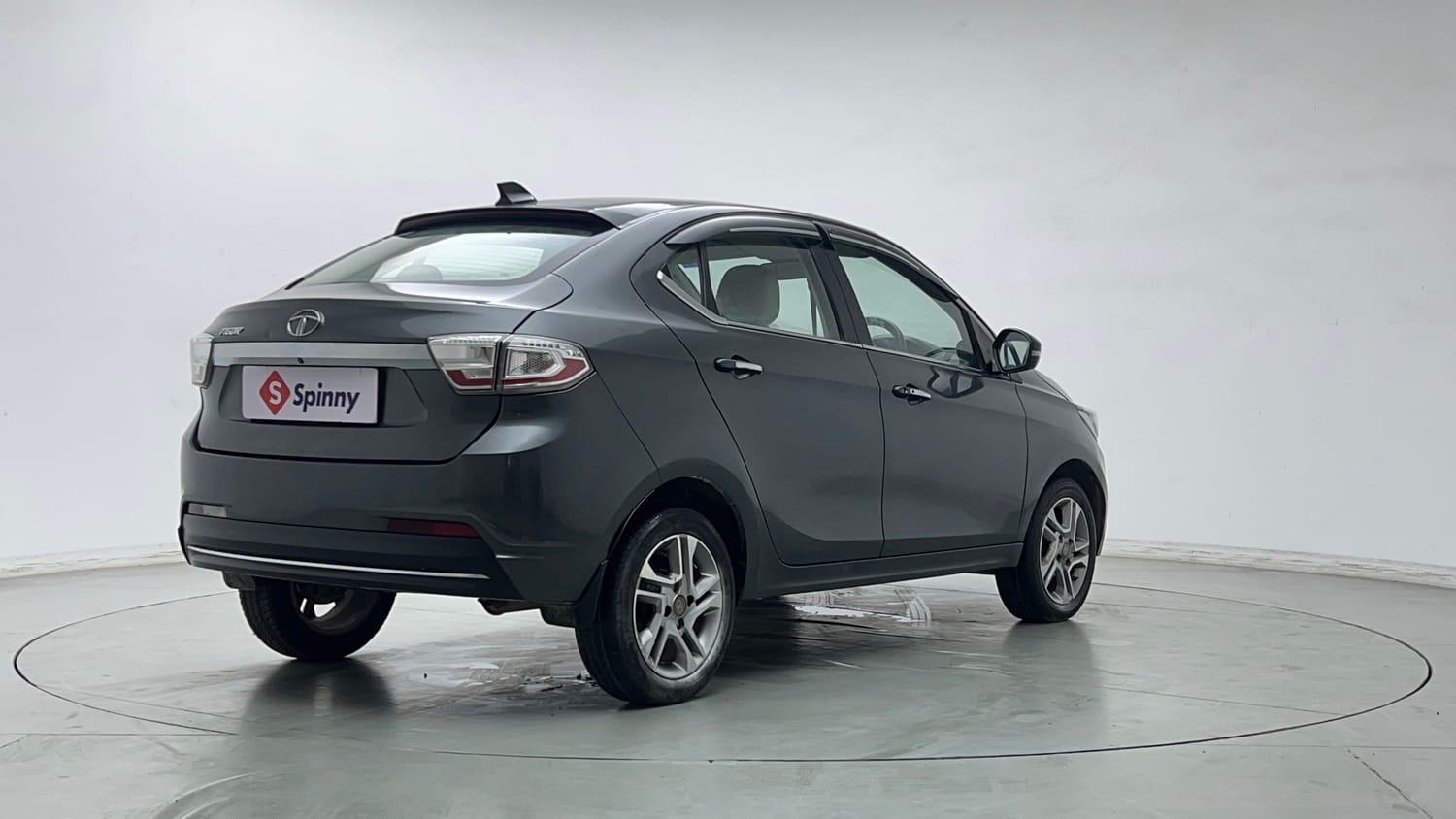 Used 2023 Tata Tigor XZ Plus Leatherette Pack Petrol Manual exterior RIGHT REAR CORNER VIEW