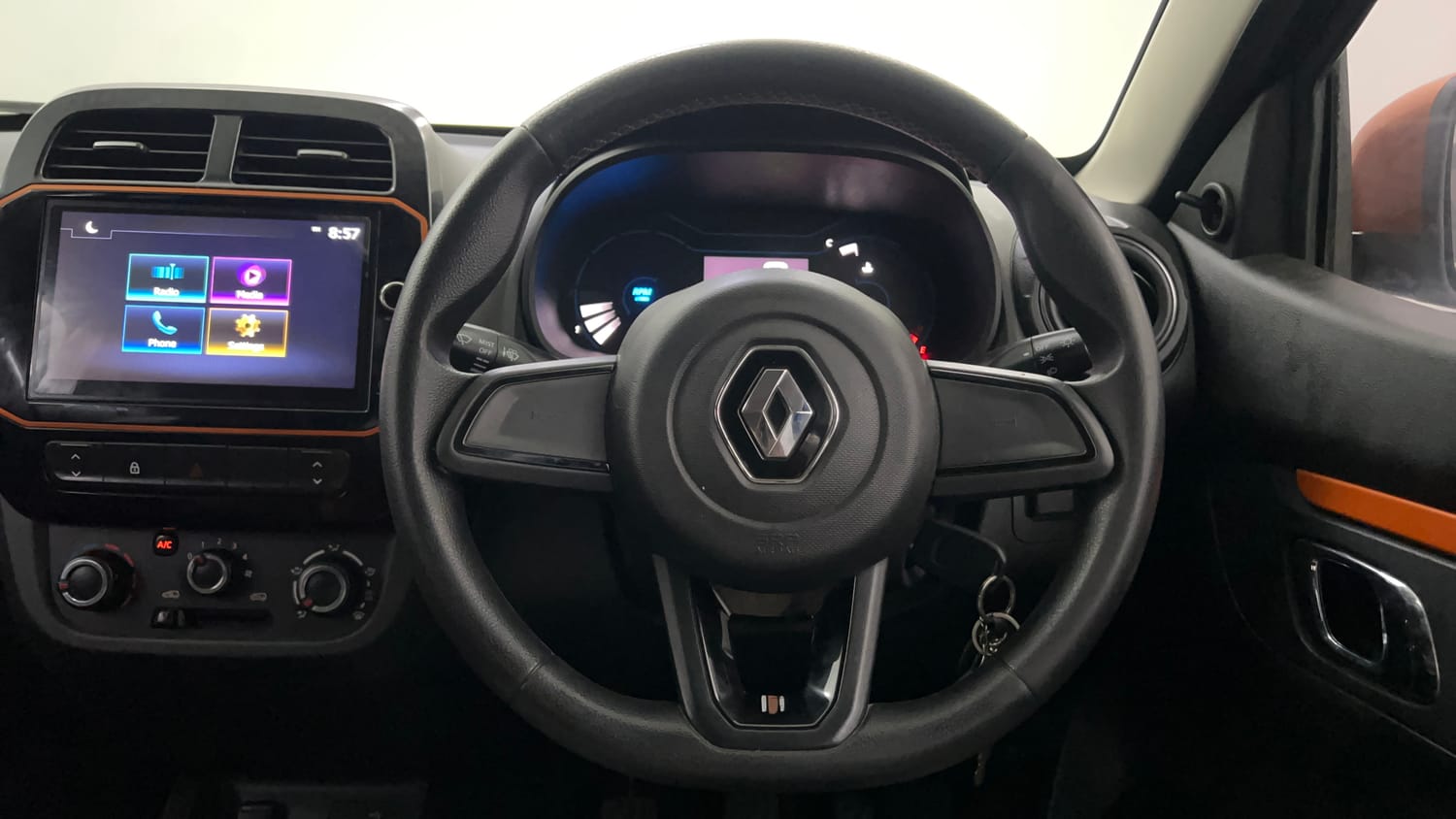 Used 2021 Renault Kwid CLIMBER 1.0 (O) Petrol Manual interior STEERING VIEW