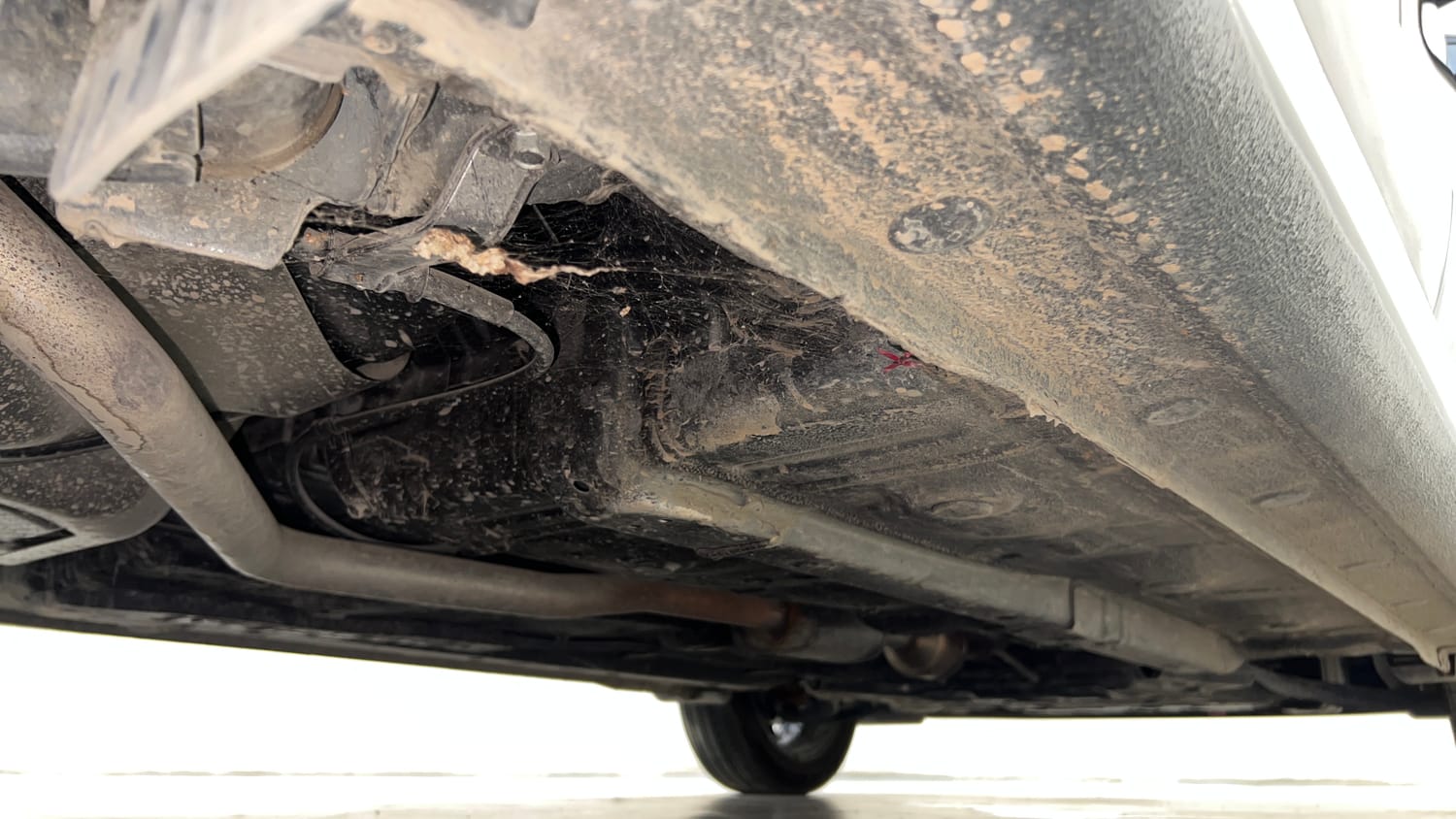 Used 2025 Hyundai Grand i10 Nios Asta 1.2 Kappa AMT Petrol Automatic extra REAR RIGHT UNDERBODY VIEW