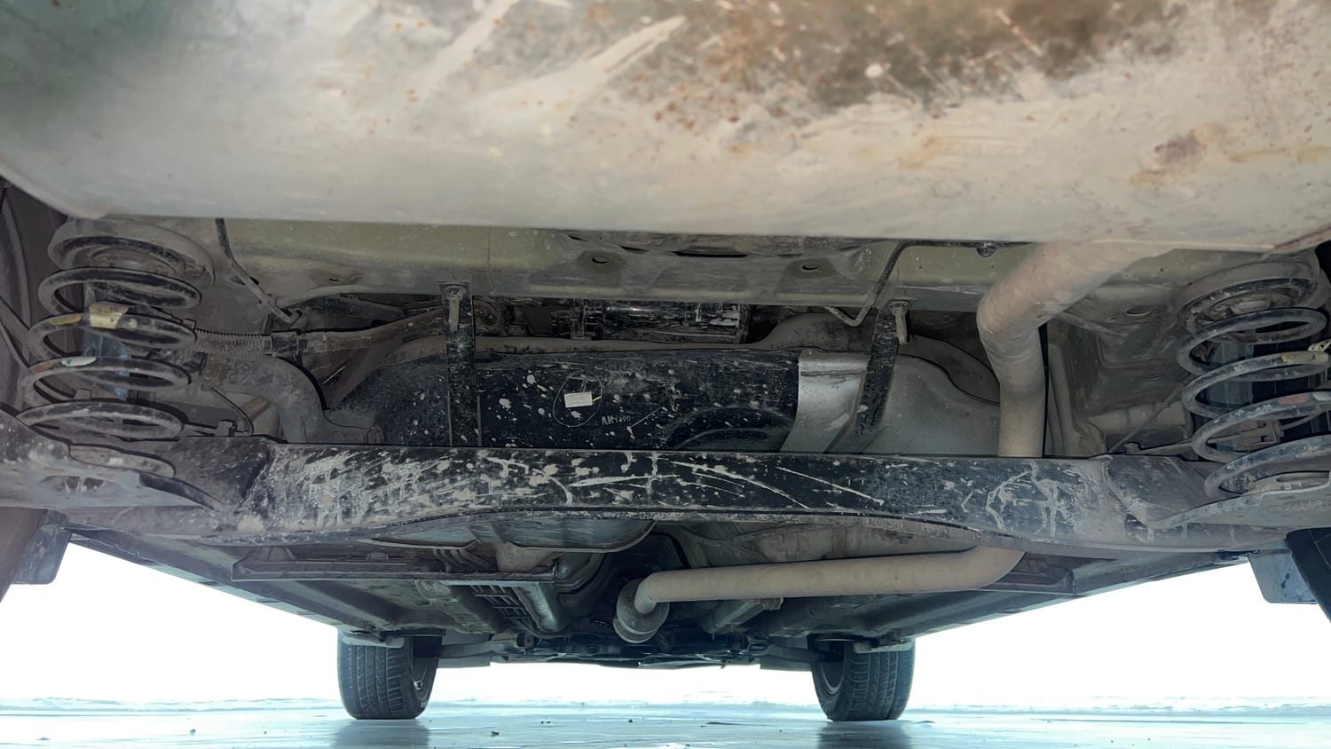 Used 2022 kia Seltos HTX 1.5 IVT Petrol Automatic extra REAR UNDERBODY VIEW (TAKEN FROM REAR)