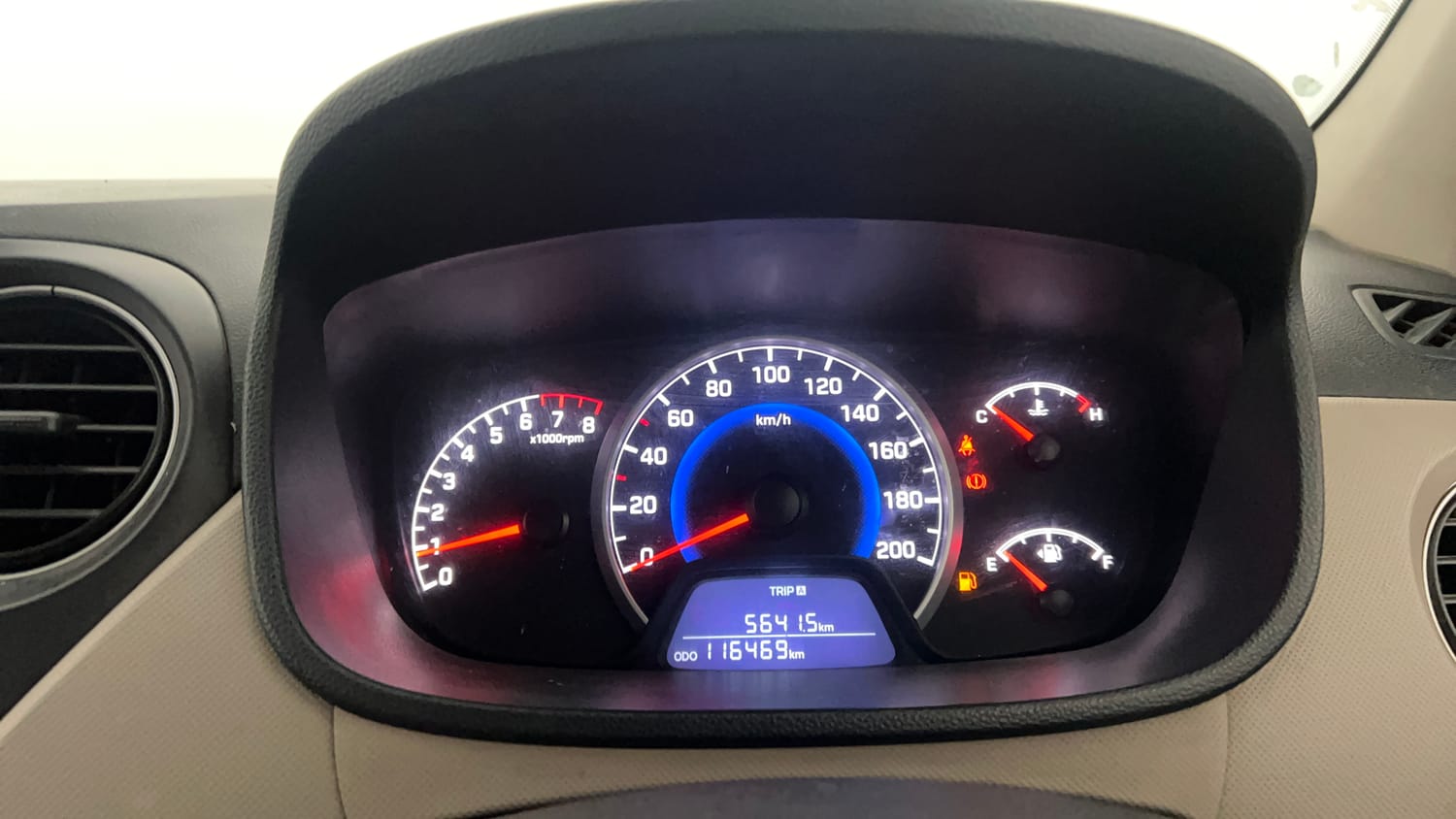 Used 2019 Hyundai Grand i10 Sportz 1.2 Kappa VTVT Petrol Manual interior CLUSTERMETER VIEW