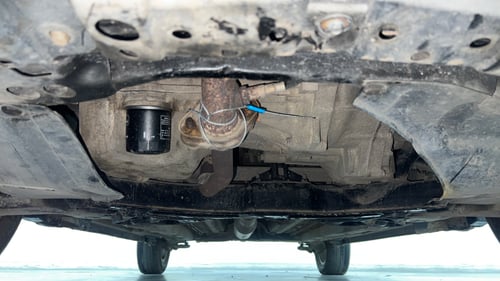 Used 2014 Maruti Suzuki Swift ZXi Petrol Manual extra FRONT LEFT UNDERBODY VIEW