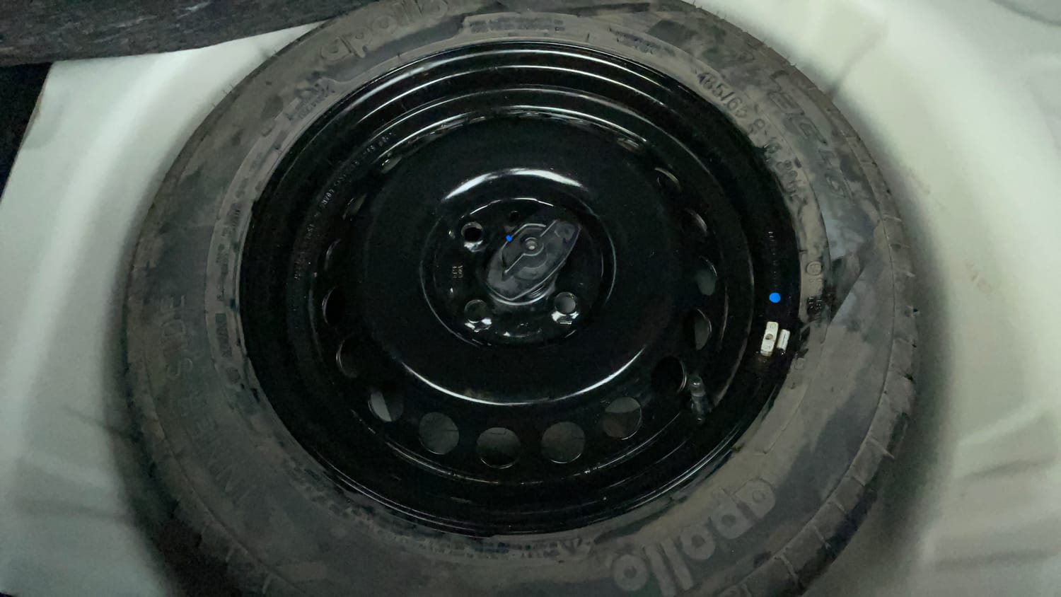 Used 2024 Maruti Suzuki Baleno Delta AGS Petrol Automatic tyres SPARE TYRE VIEW