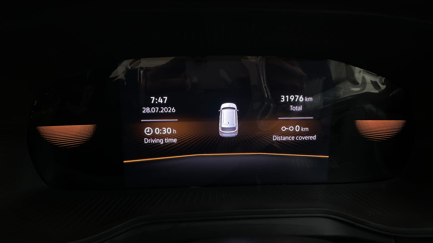Used 2024 Skoda Kushaq Style 1.0L TSI AT Petrol Automatic interior CLUSTERMETER VIEW