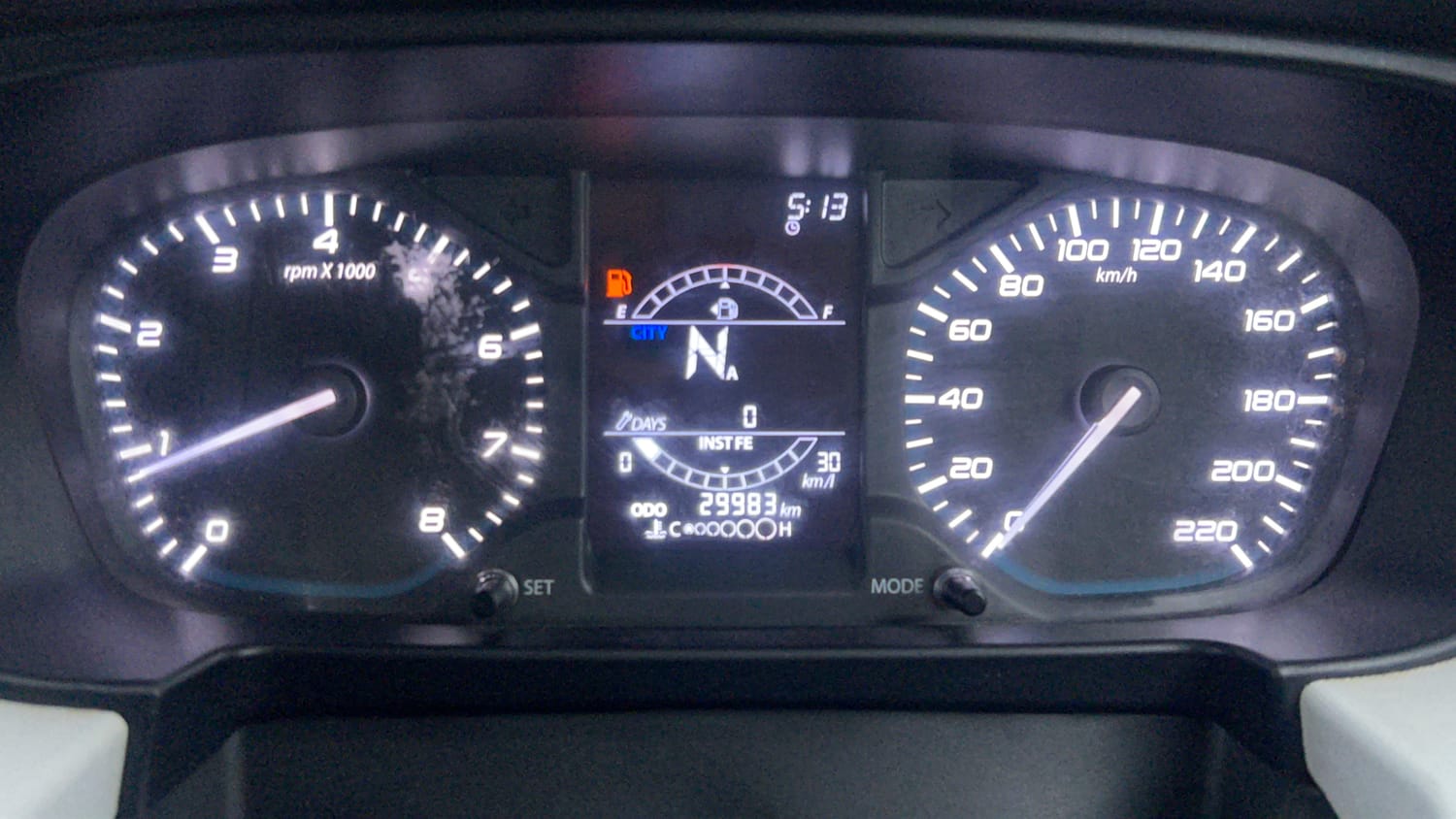 Used 2023 Tata Punch Accomplished AMT Petrol Automatic interior CLUSTERMETER VIEW