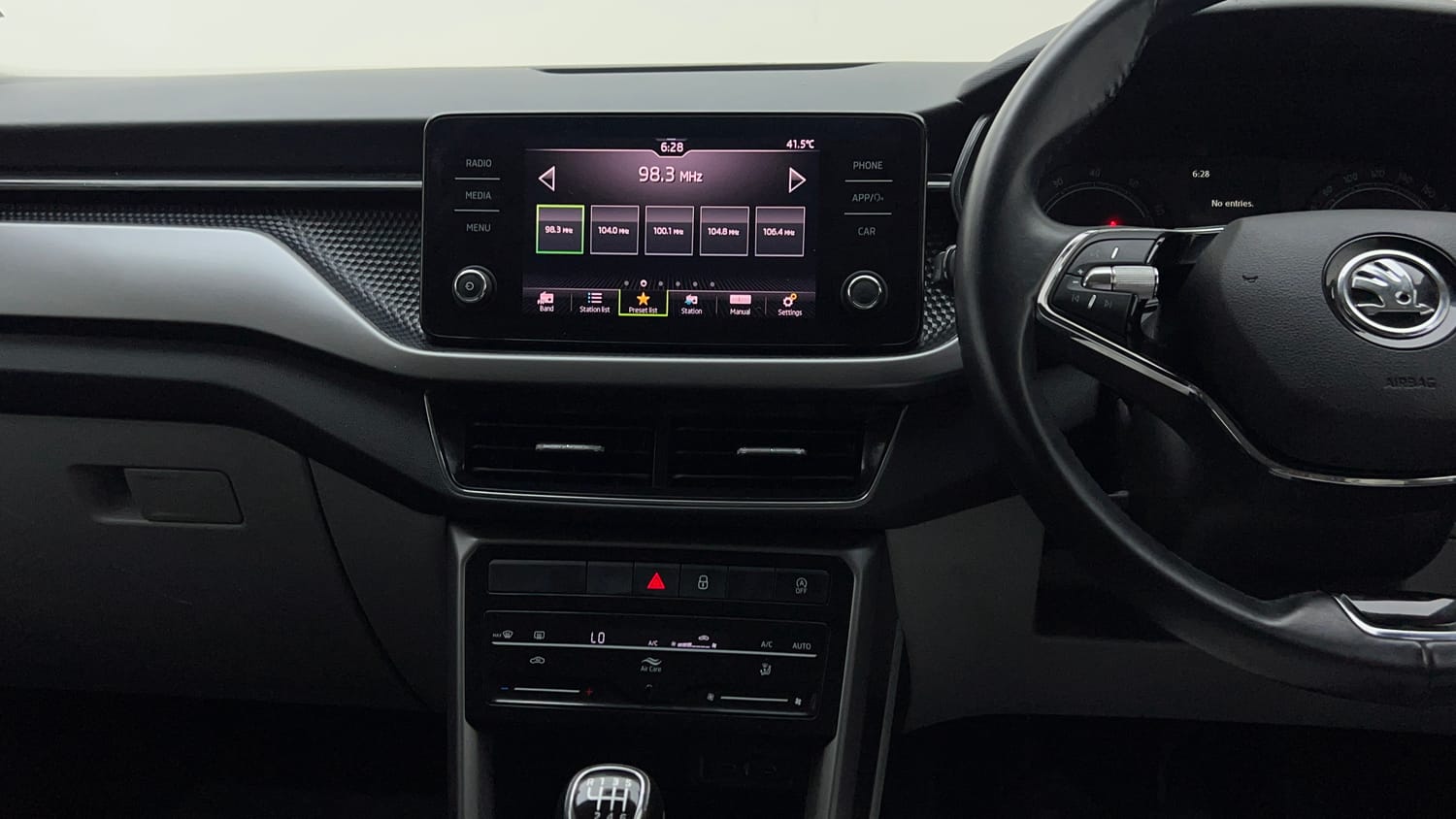 Used 2023 Skoda Kushaq Ambition 1.0L TSI MT Petrol Manual interior MUSIC SYSTEM & AC CONTROL VIEW