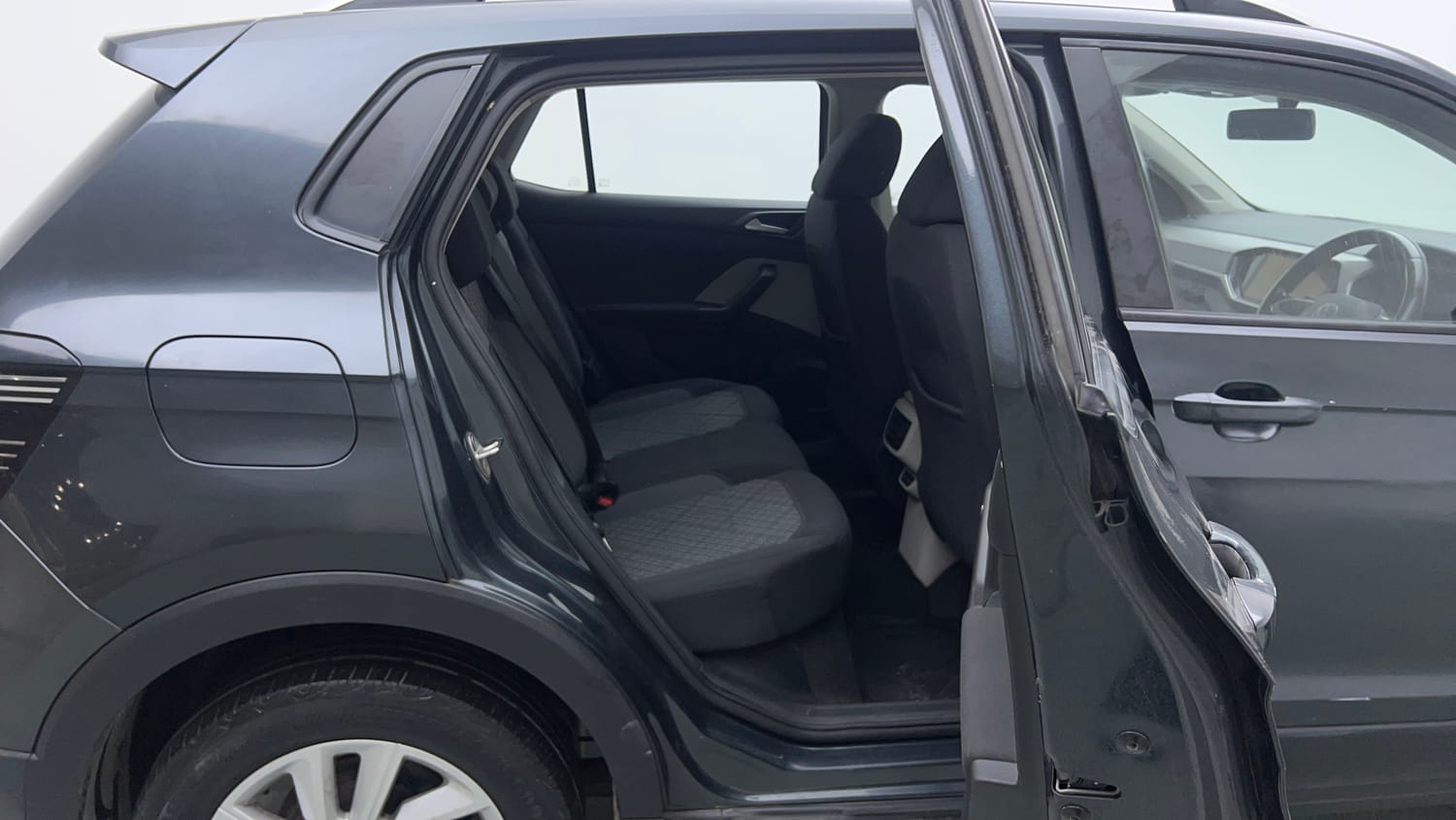 Used 2022 Volkswagen Taigun Highline 1.0 TSI MT Petrol Manual interior RIGHT SIDE REAR DOOR CABIN VIEW