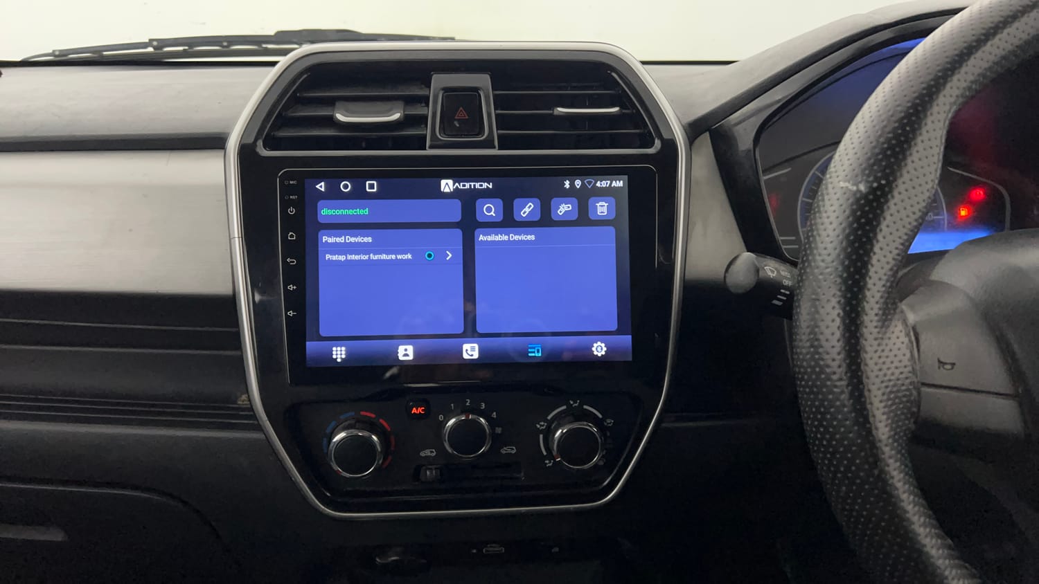 Used 2020 Datsun Redi-GO T(O) Petrol Manual interior MUSIC SYSTEM & AC CONTROL VIEW