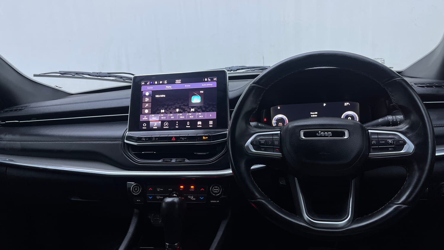 Used 2022 Jeep Compass Model S (O) Diesel 4x4 AT Diesel Automatic interior DASHBOARD VIEW