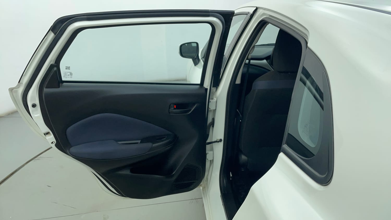 Used 2024 Maruti Suzuki Baleno Delta AGS Petrol Automatic interior LEFT REAR DOOR OPEN VIEW