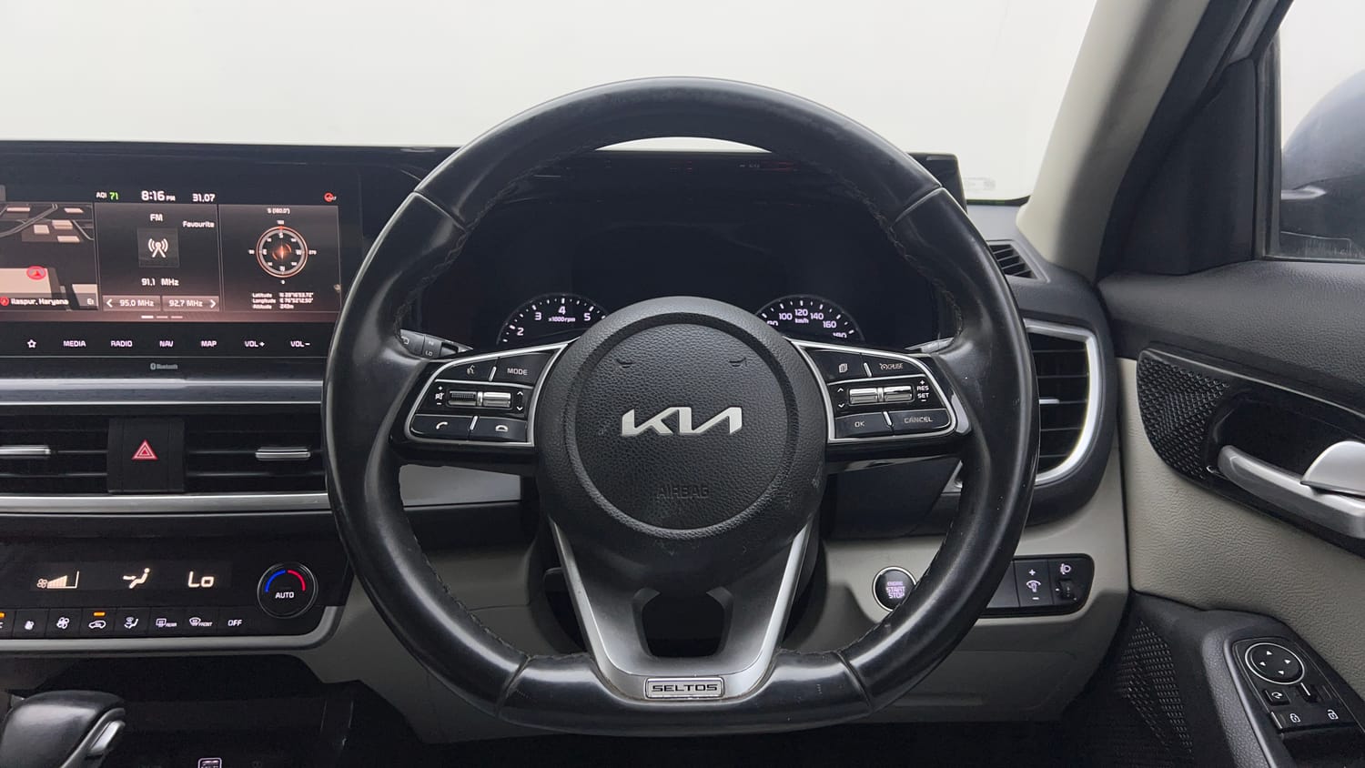 Used 2022 kia Seltos HTX 1.5 IVT Petrol Automatic interior STEERING VIEW