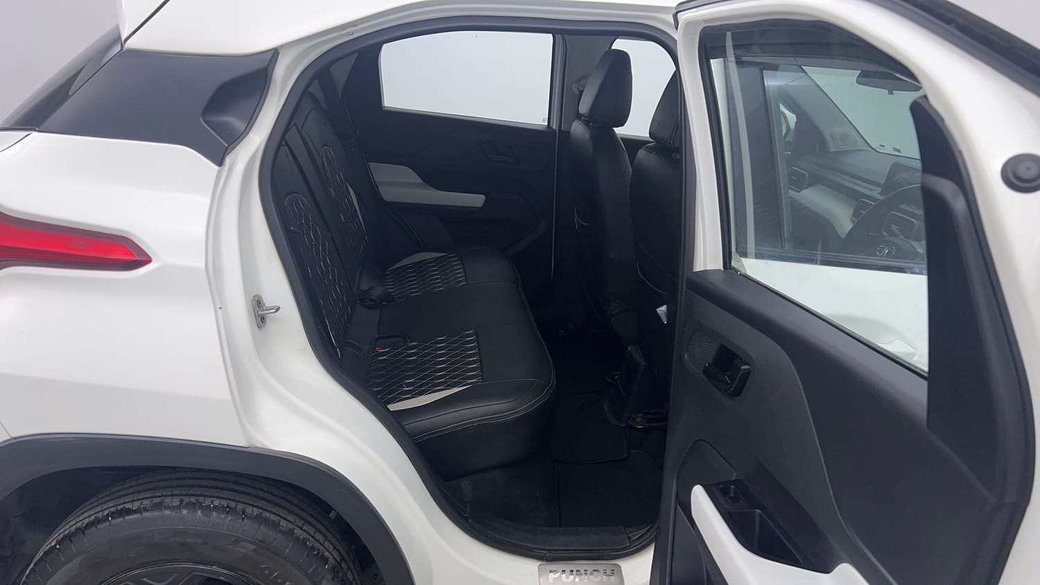 Used 2023 Tata Punch Accomplished AMT Petrol Automatic interior RIGHT SIDE REAR DOOR CABIN VIEW