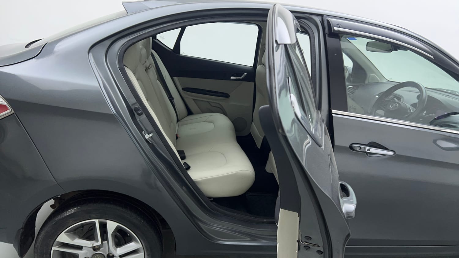 Used 2023 Tata Tigor XZ Plus Leatherette Pack Petrol Manual interior RIGHT SIDE REAR DOOR CABIN VIEW