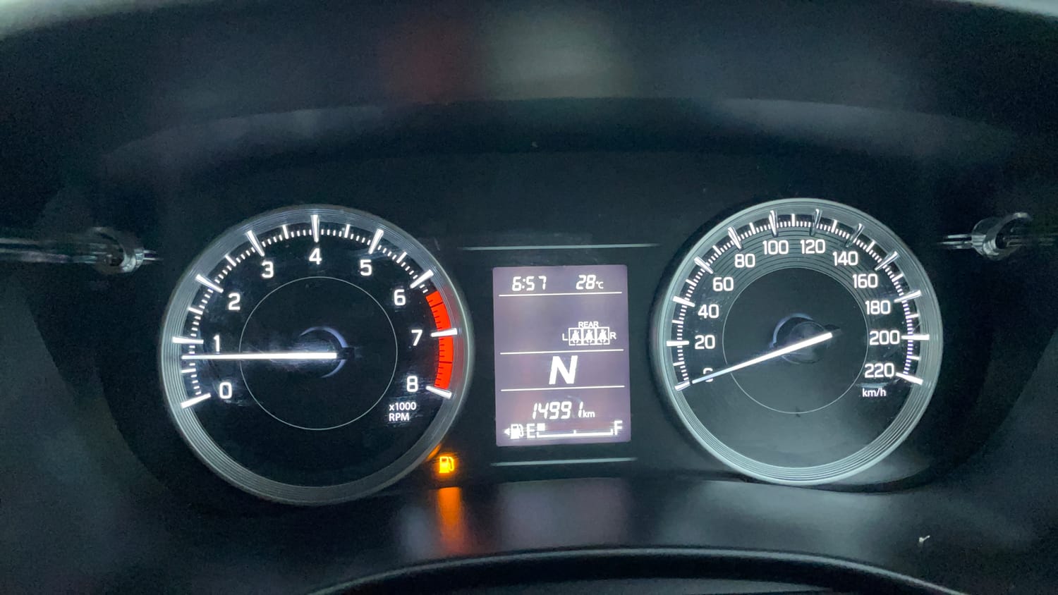 Used 2024 Maruti Suzuki Baleno Delta AGS Petrol Automatic interior CLUSTERMETER VIEW
