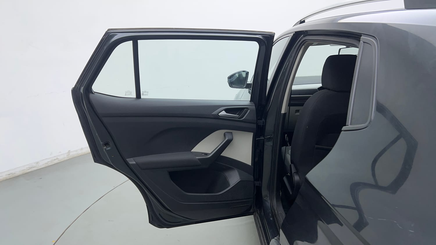 Used 2022 Volkswagen Taigun Highline 1.0 TSI MT Petrol Manual interior LEFT REAR DOOR OPEN VIEW