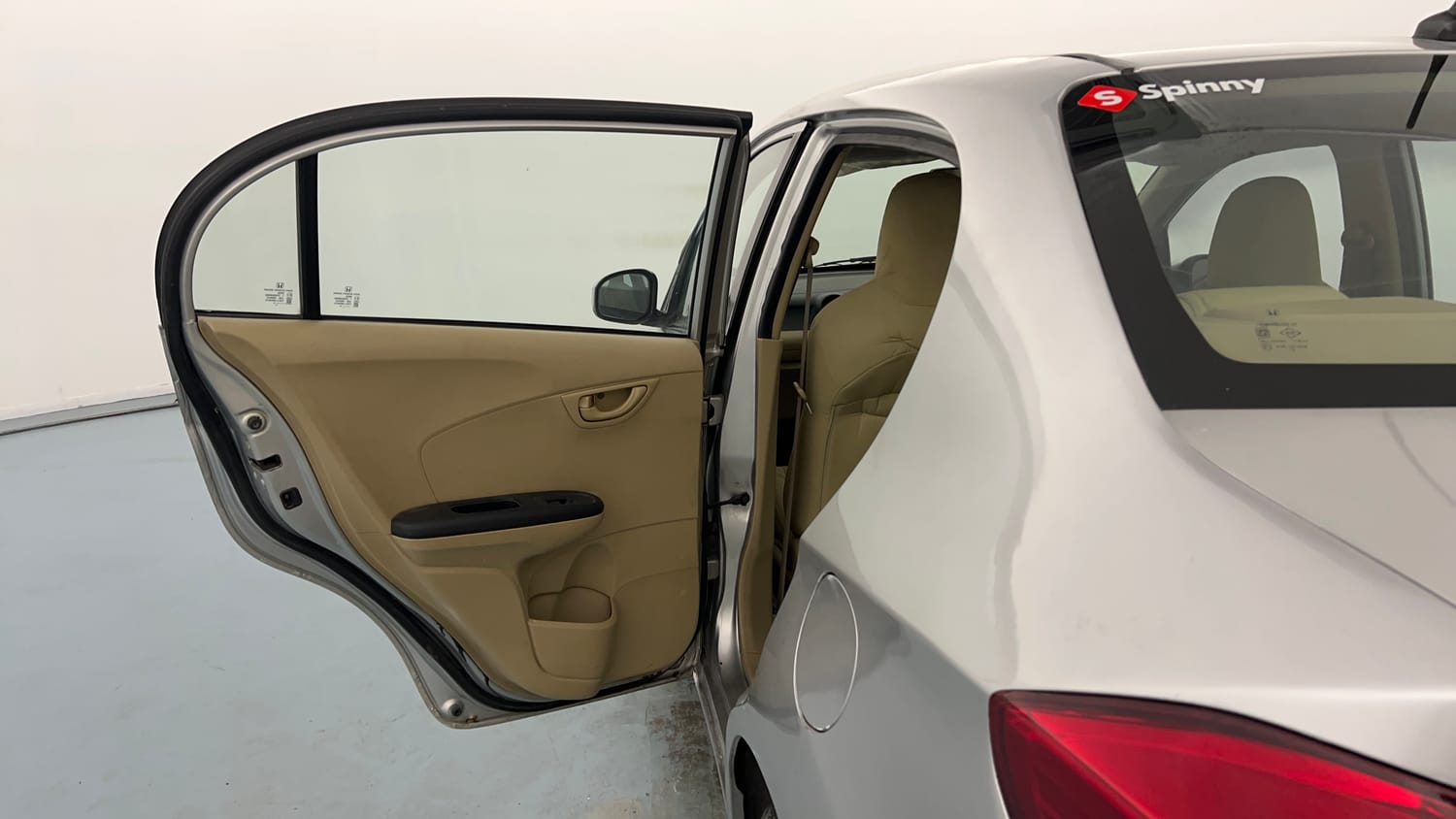 Used 2014 Honda Amaze 1.2 EX i-VTEC Petrol Manual interior LEFT REAR DOOR OPEN VIEW