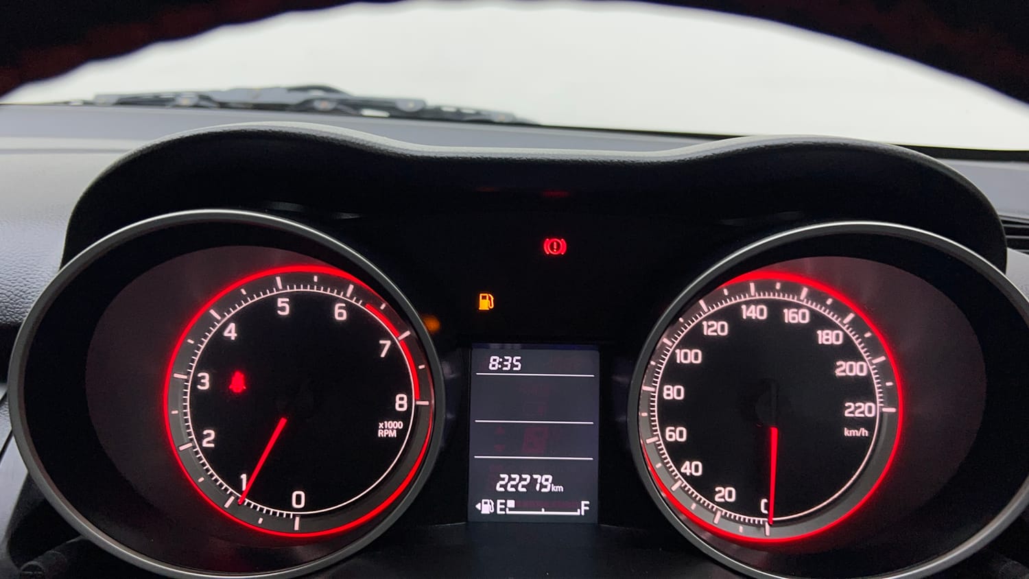 Used 2023 Maruti Suzuki Swift VXi Petrol Manual interior CLUSTERMETER VIEW