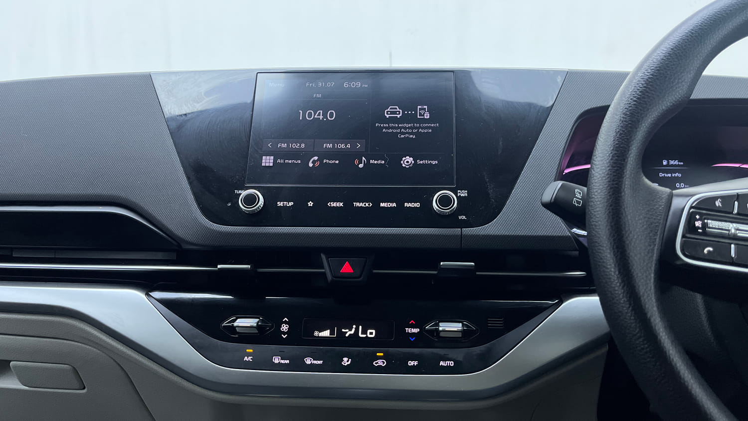 Used 2022 Kia Carens Prestige Plus 1.5 Diesel MT 7 STR Diesel Manual interior MUSIC SYSTEM & AC CONTROL VIEW