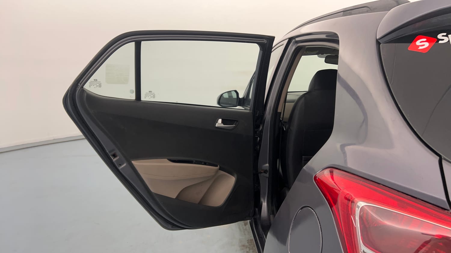 Used 2019 Hyundai Grand i10 Sportz 1.2 Kappa VTVT Petrol Manual interior LEFT REAR DOOR OPEN VIEW