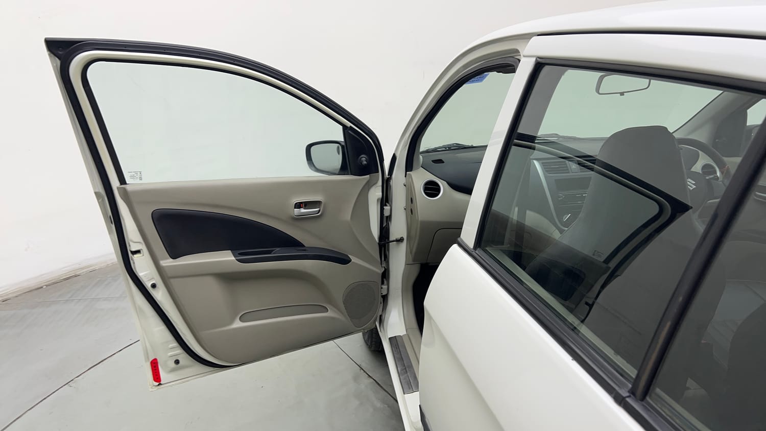 Used 2015 Maruti Suzuki Celerio VXi AMT Petrol Automatic interior LEFT FRONT DOOR OPEN VIEW