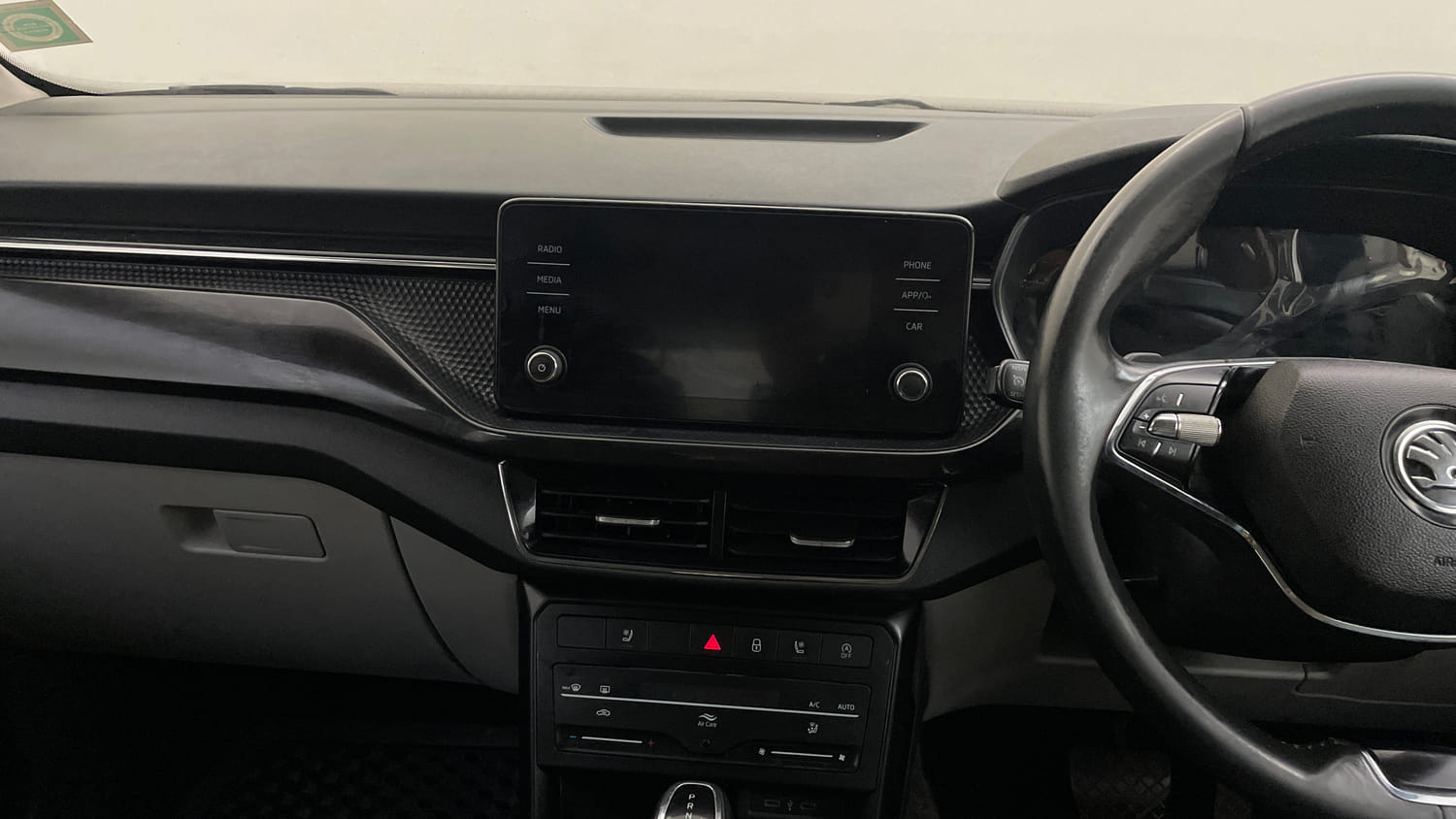 Used 2024 Skoda Kushaq Style 1.0L TSI AT Petrol Automatic interior MUSIC SYSTEM & AC CONTROL VIEW