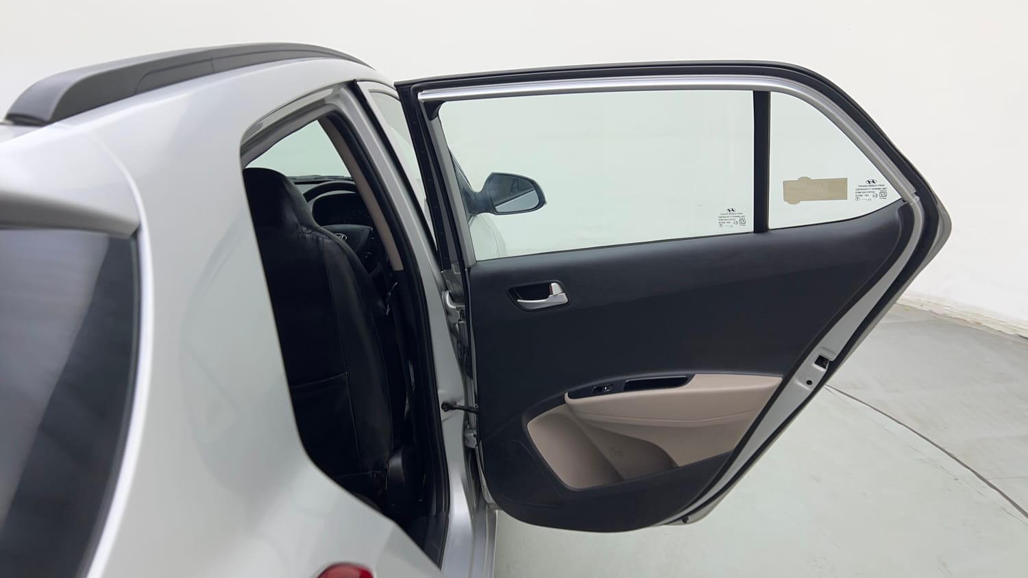 Used 2017 Hyundai Grand i10 Sportz 1.2 Kappa VTVT Petrol Manual interior RIGHT REAR DOOR OPEN VIEW
