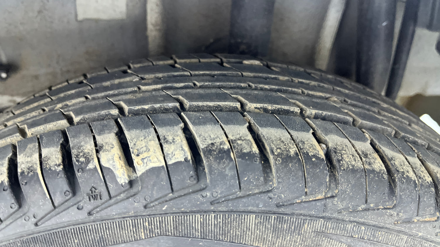 Used 2026 Tata Tiago XE Petrol Manual tyres LEFT REAR TYRE TREAD VIEW