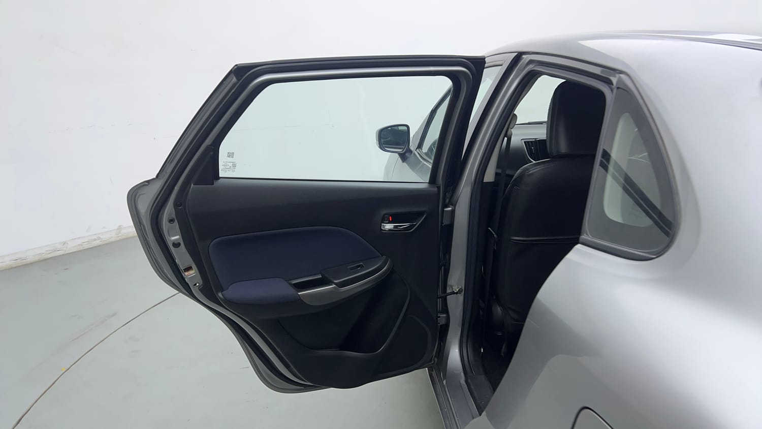 Used 2021 Maruti Suzuki Baleno Delta Petrol Manual interior LEFT REAR DOOR OPEN VIEW