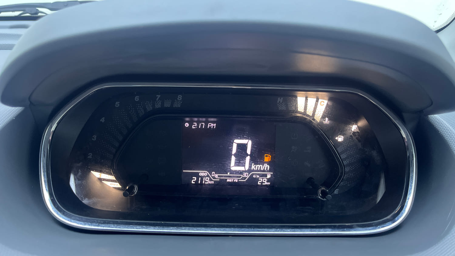 Used 2026 Tata Tiago XE Petrol Manual interior CLUSTERMETER VIEW