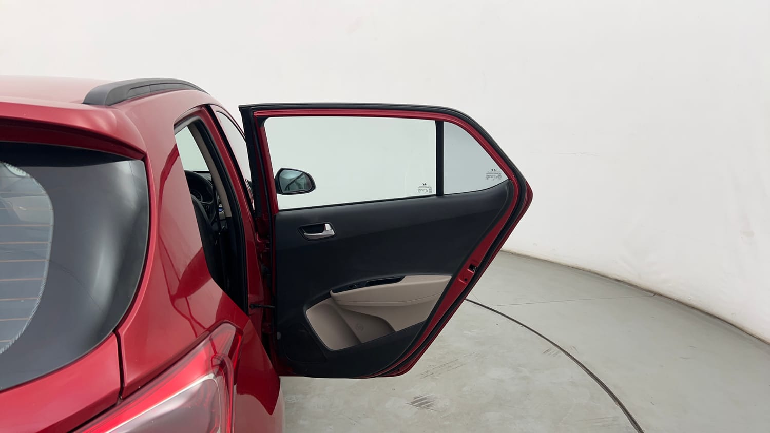 Used 2018 Hyundai Grand i10 Asta 1.2 Kappa VTVT Petrol Manual interior RIGHT REAR DOOR OPEN VIEW