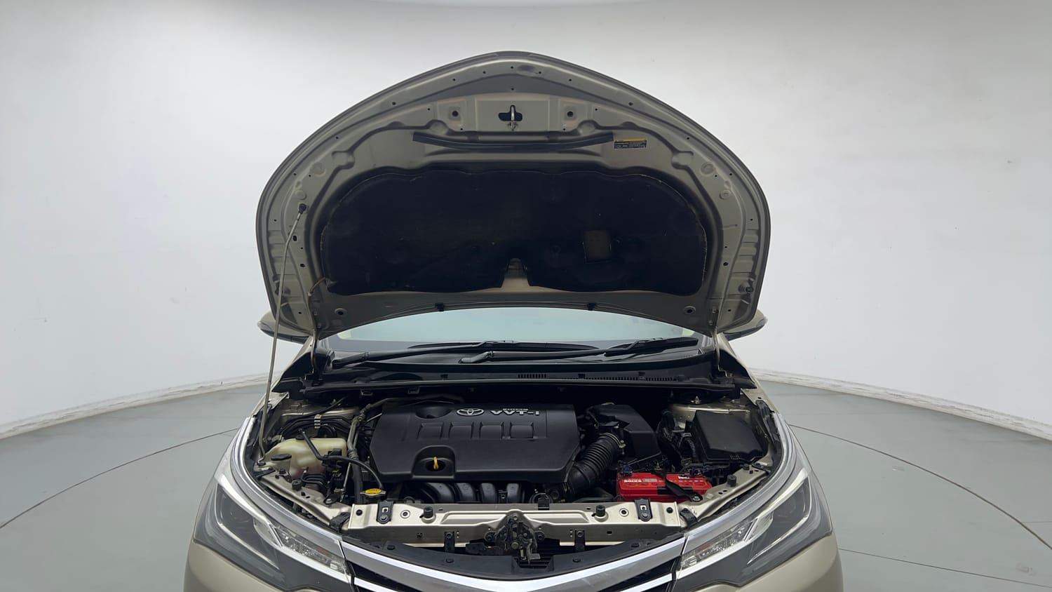 Used 2017 Toyota Corolla Altis VL CVT Petrol Petrol Automatic engine ENGINE & BONNET OPEN FRONT VIEW