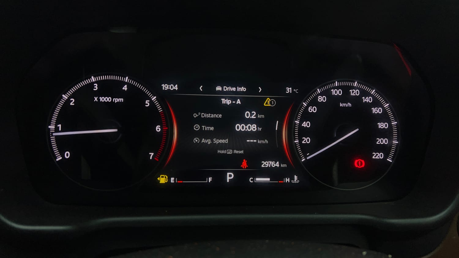 Used 2023 Mahindra Scorpio N Z8 Petrol AT 7 STR Petrol Automatic interior CLUSTERMETER VIEW