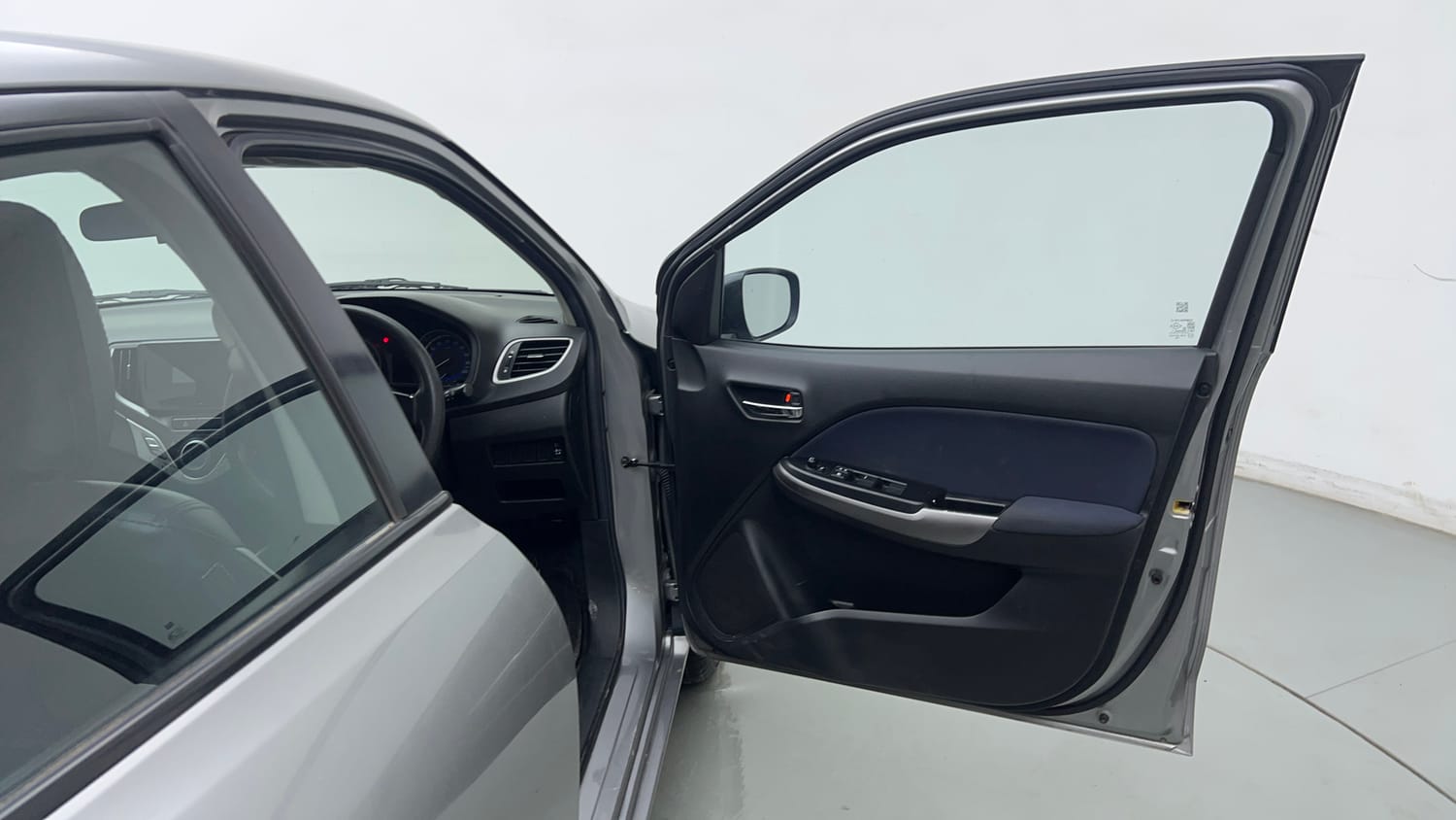 Used 2021 Maruti Suzuki Baleno Delta Petrol Manual interior RIGHT FRONT DOOR OPEN VIEW