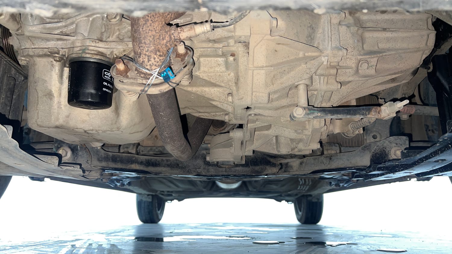 Used 2021 Maruti Suzuki Baleno Delta Petrol Manual extra FRONT LEFT UNDERBODY VIEW